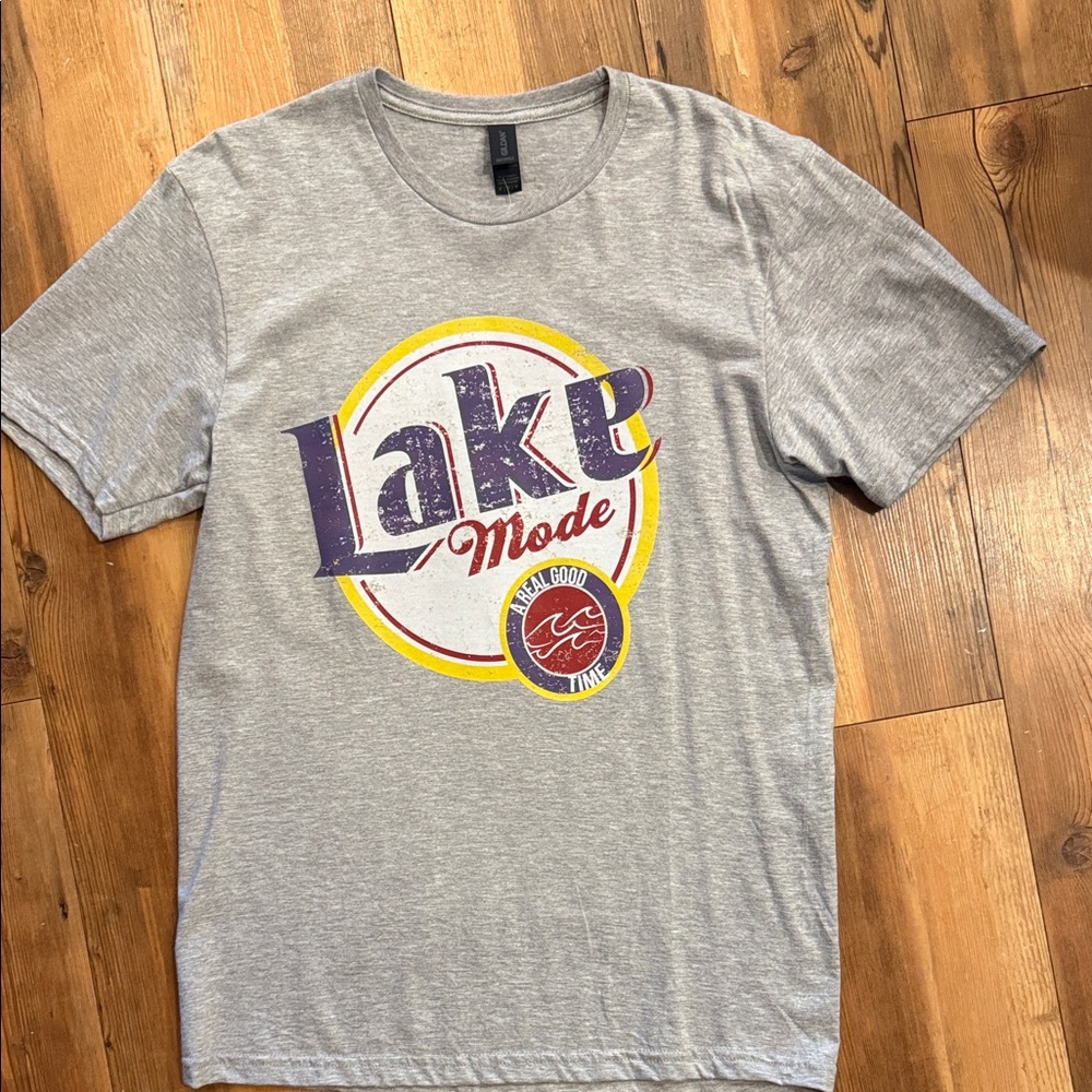 Gray Lake Mode Graphic T-Shirt